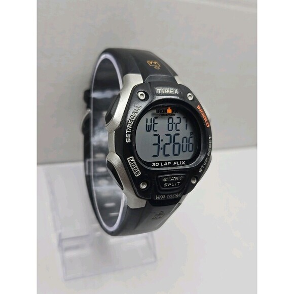 Timex Ironman Classic 30 Lap Flix Watch 40mm Indiglo WR100M New Battery Quartz - Picture 3 of 11
